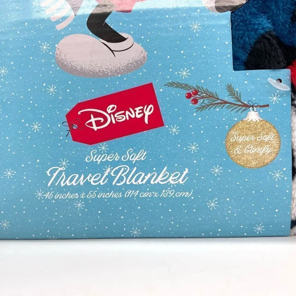 Disney Mickey Mouse Travel Blanket New